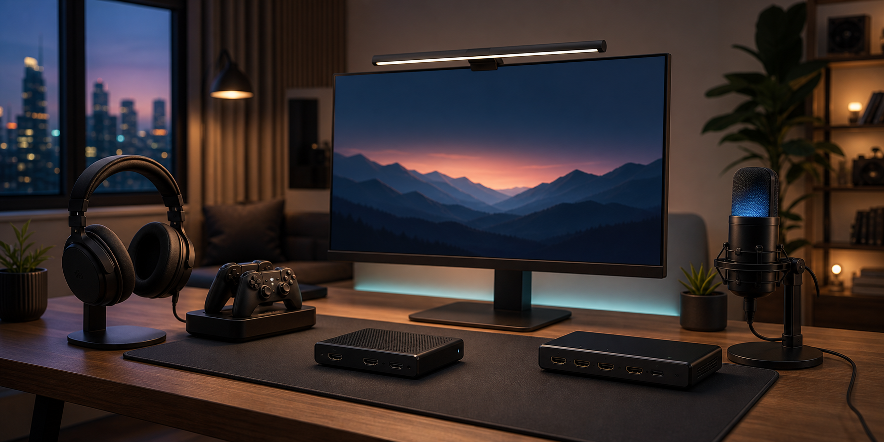 Gaming and streaming desk accessories